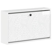 Schoenenkast wandmontage 71x17x43 cm bewerkt hout