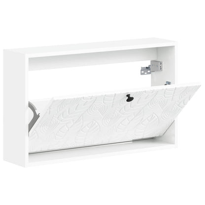 Wandgemonteerde Schoenkast DELFT 71 x 17 x 43 cm Bewerkt hout