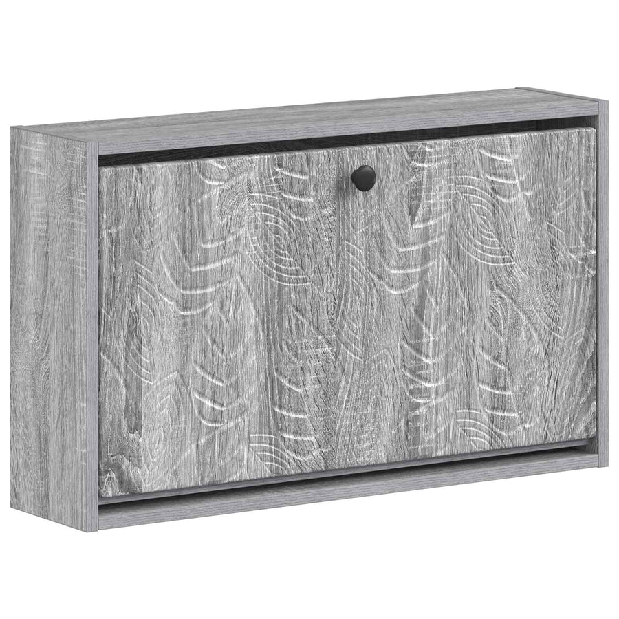 Wandgemonteerde Schoenkast DELFT 71 x 17 x 43 cm Bewerkt hout