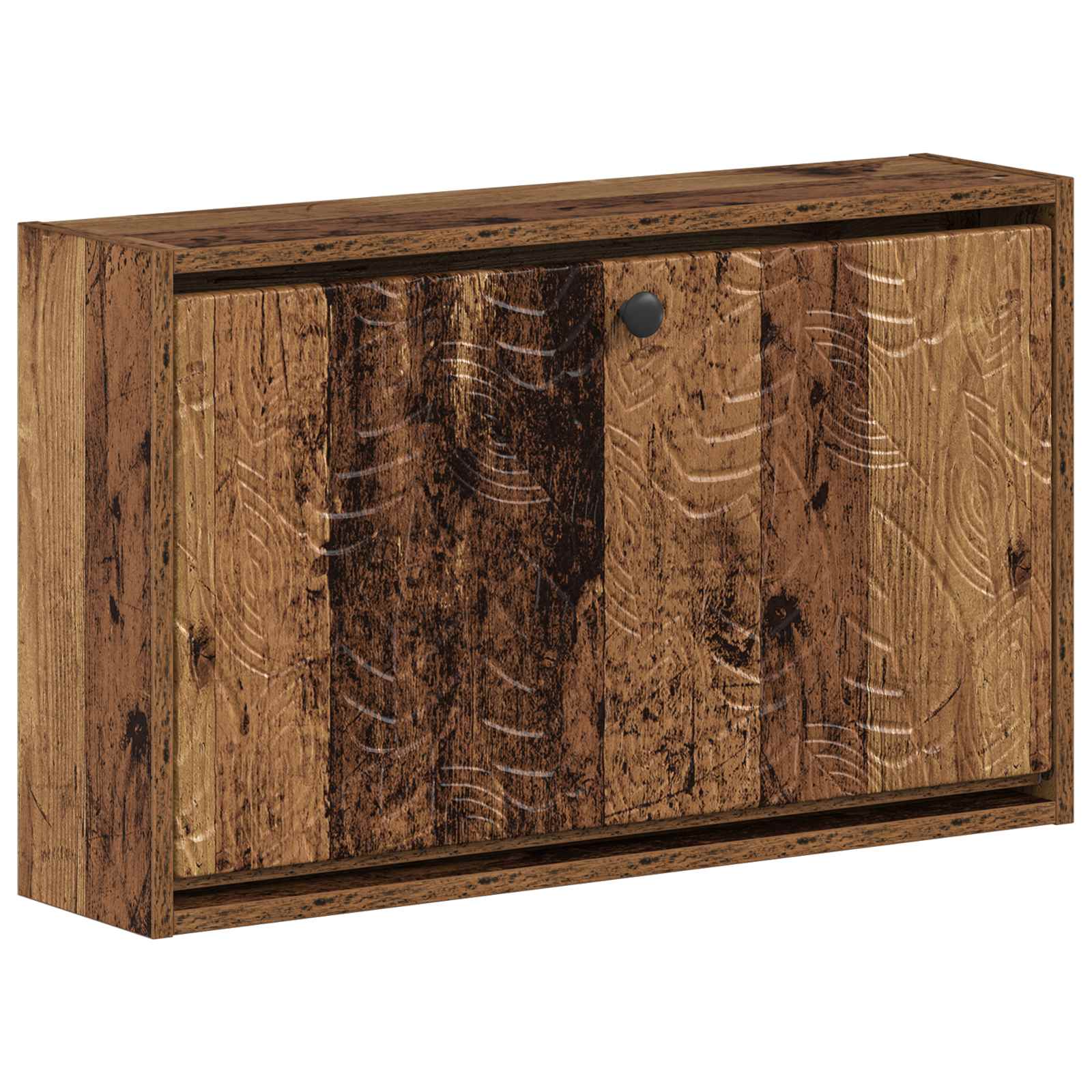 Wandgemonteerde Schoenkast DELFT 71 x 17 x 43 cm Bewerkt hout