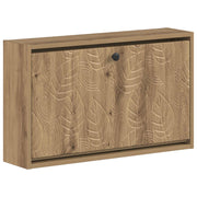 Wandgemonteerde schoenkast DELFT 71x17x43 cm bewerkt hout