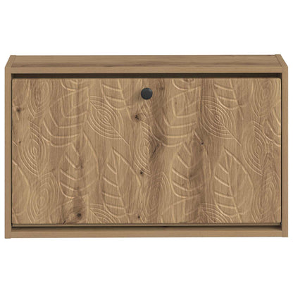 Wandgemonteerde Schoenkast DELFT 71 x 17 x 43 cm Bewerkt hout
