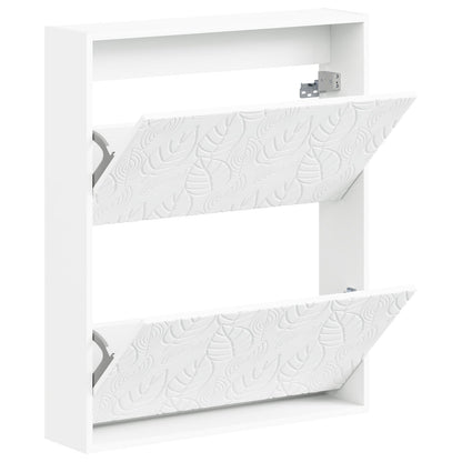 Wandgemonteerde Schoenkast DELFT 71 x 17 x 86 cm Bewerkt hout