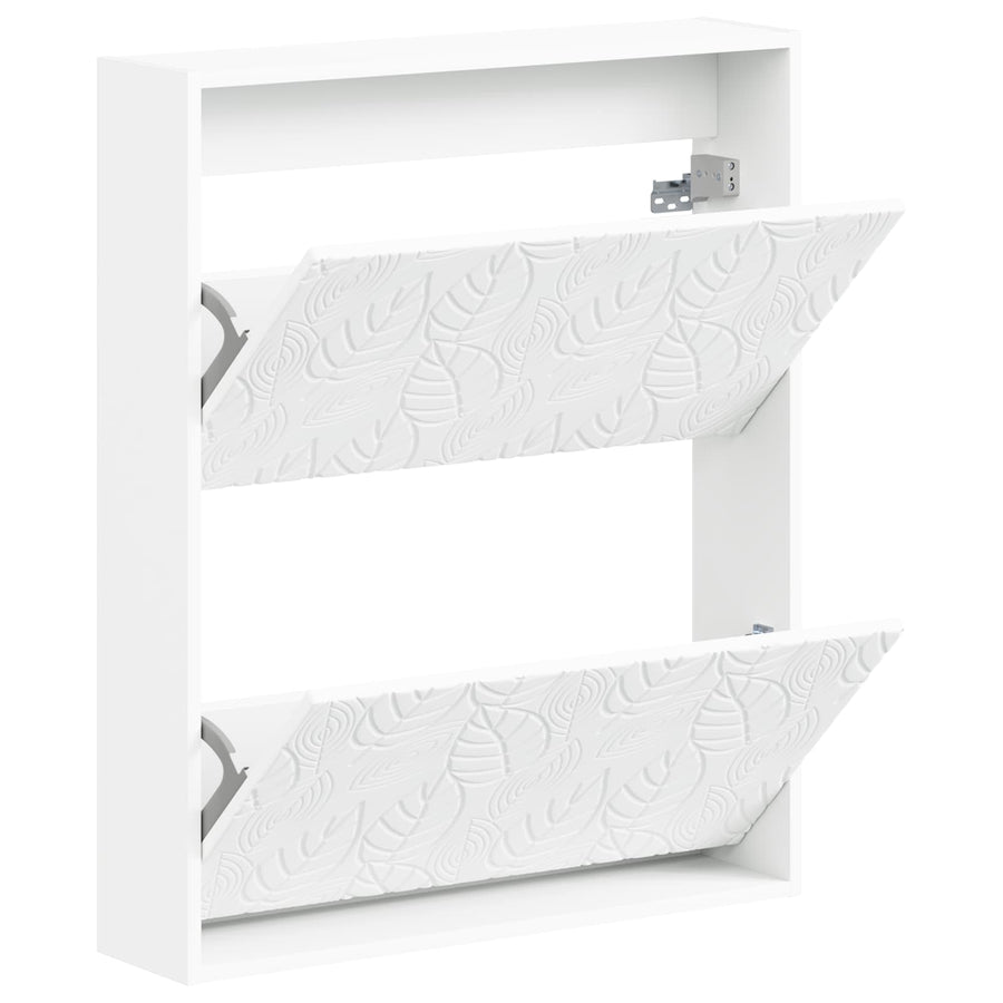 Wandgemonteerde Schoenkast DELFT 71 x 17 x 86 cm Bewerkt hout