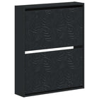 Wandgemonteerde Schoenkast DELFT 71 x 17 x 86 cm Bewerkt hout