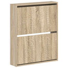 Schoenenkast wandmontage 71x17x86 cm sonoma eiken