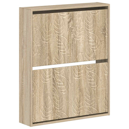 Wandgemonteerde Schoenkast DELFT 71 x 17 x 86 cm Bewerkt hout