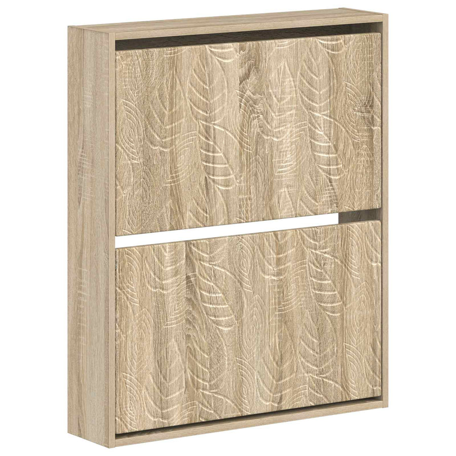 Wandgemonteerde Schoenkast DELFT 71 x 17 x 86 cm Bewerkt hout