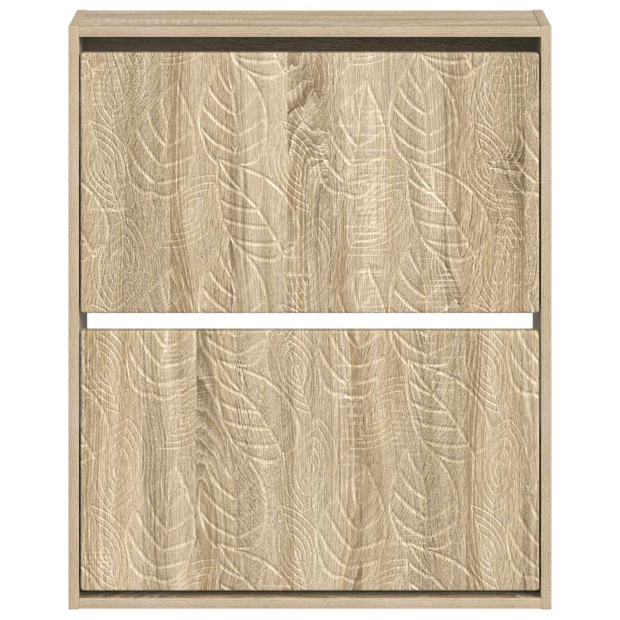Wandgemonteerde Schoenkast DELFT 71 x 17 x 86 cm Bewerkt hout