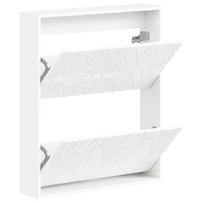 Wandgemonteerde Schoenkast DELFT 71 x 17 x 86 cm Bewerkt hout