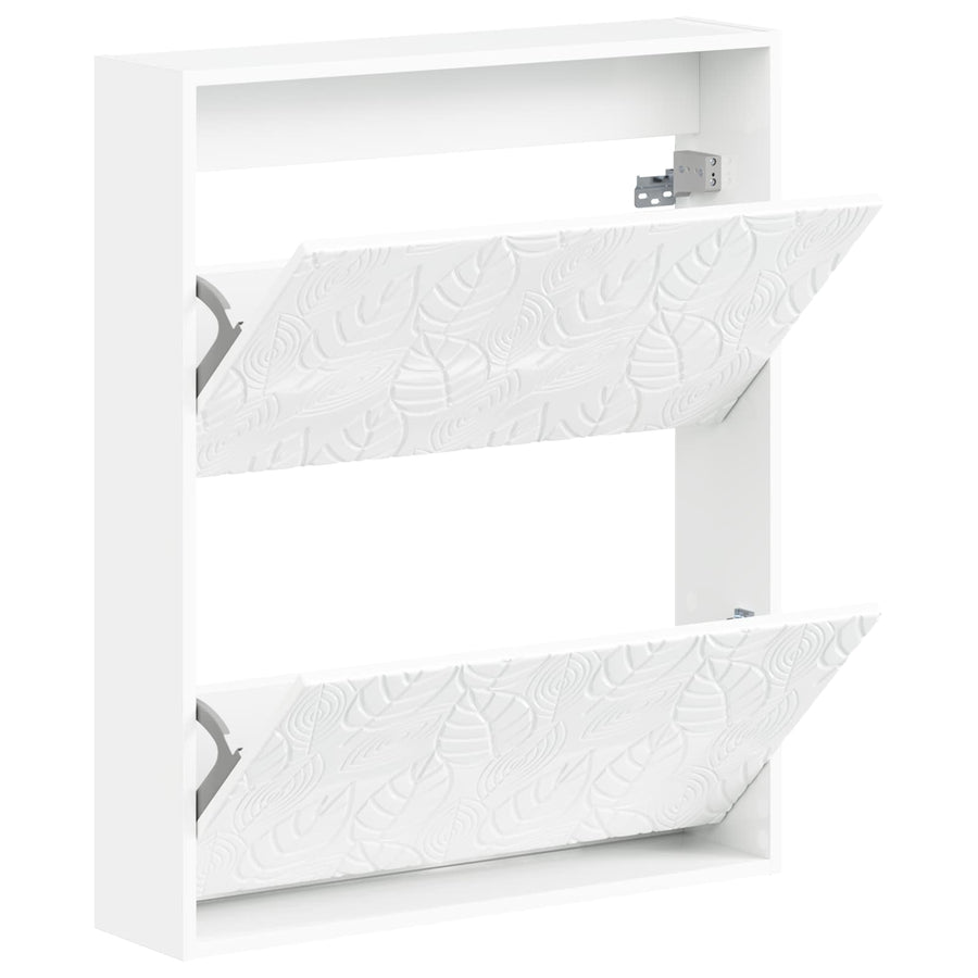Wandgemonteerde Schoenkast DELFT 71 x 17 x 86 cm Bewerkt hout