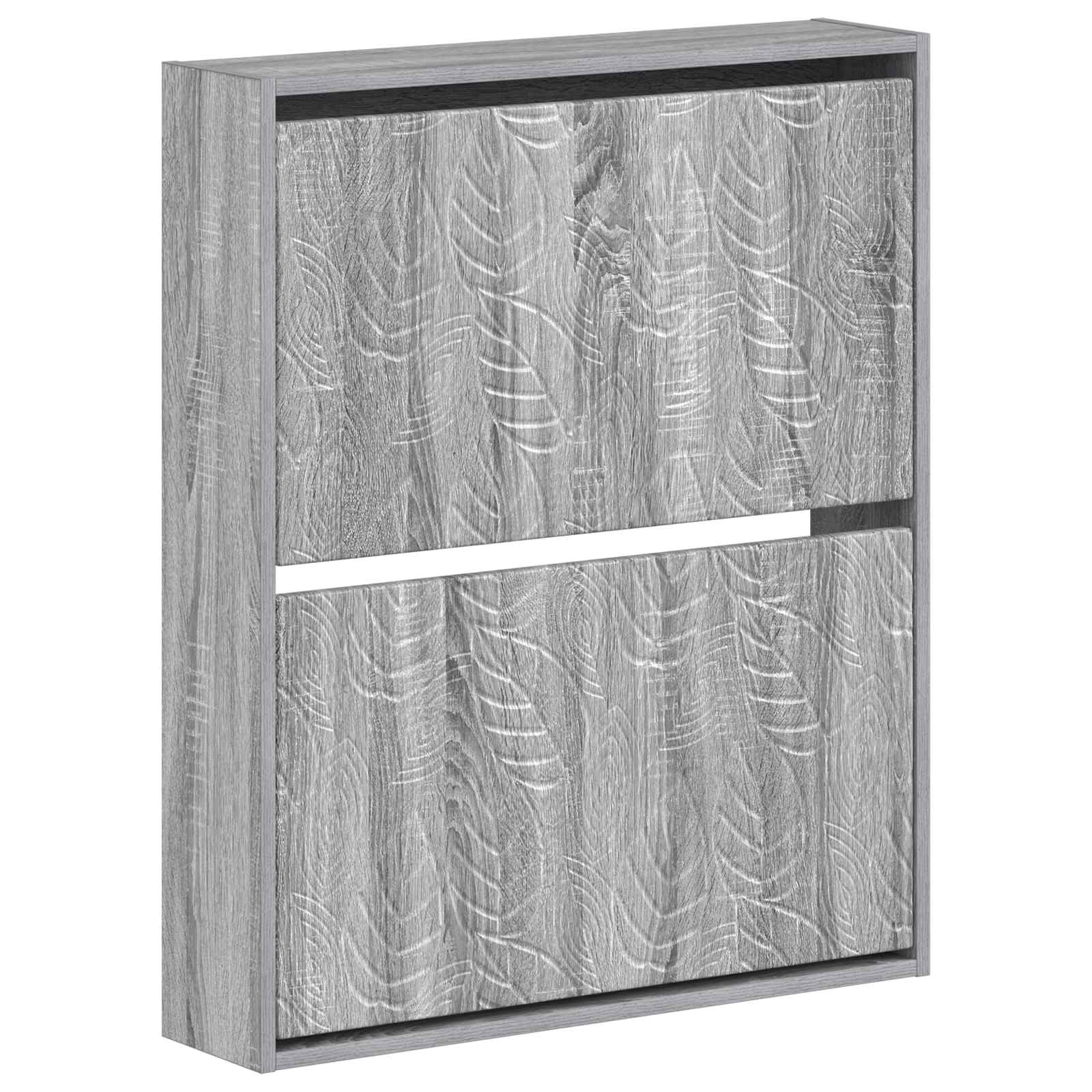 Wandgemonteerde Schoenkast DELFT 71 x 17 x 86 cm Bewerkt hout
