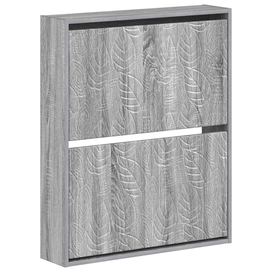 Wandgemonteerde Schoenkast DELFT 71 x 17 x 86 cm Bewerkt hout