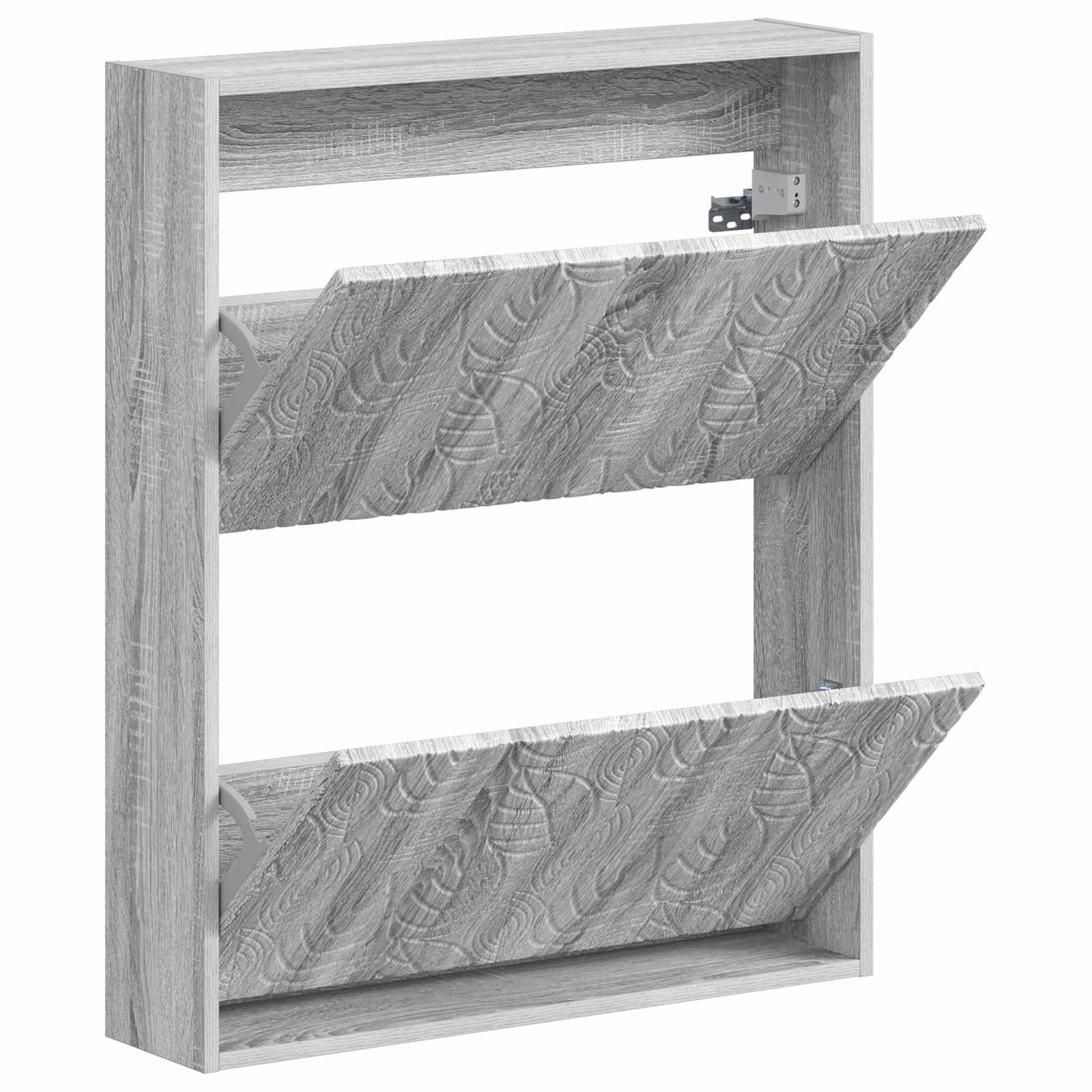 Wandgemonteerde Schoenkast DELFT 71 x 17 x 86 cm Bewerkt hout