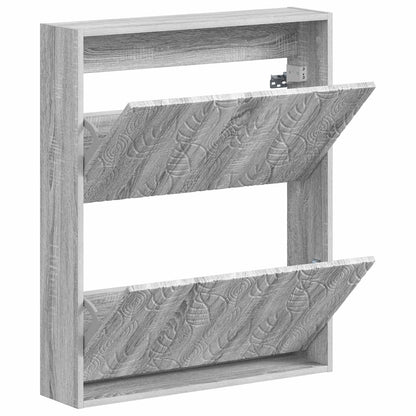 Wandgemonteerde Schoenkast DELFT 71 x 17 x 86 cm Bewerkt hout