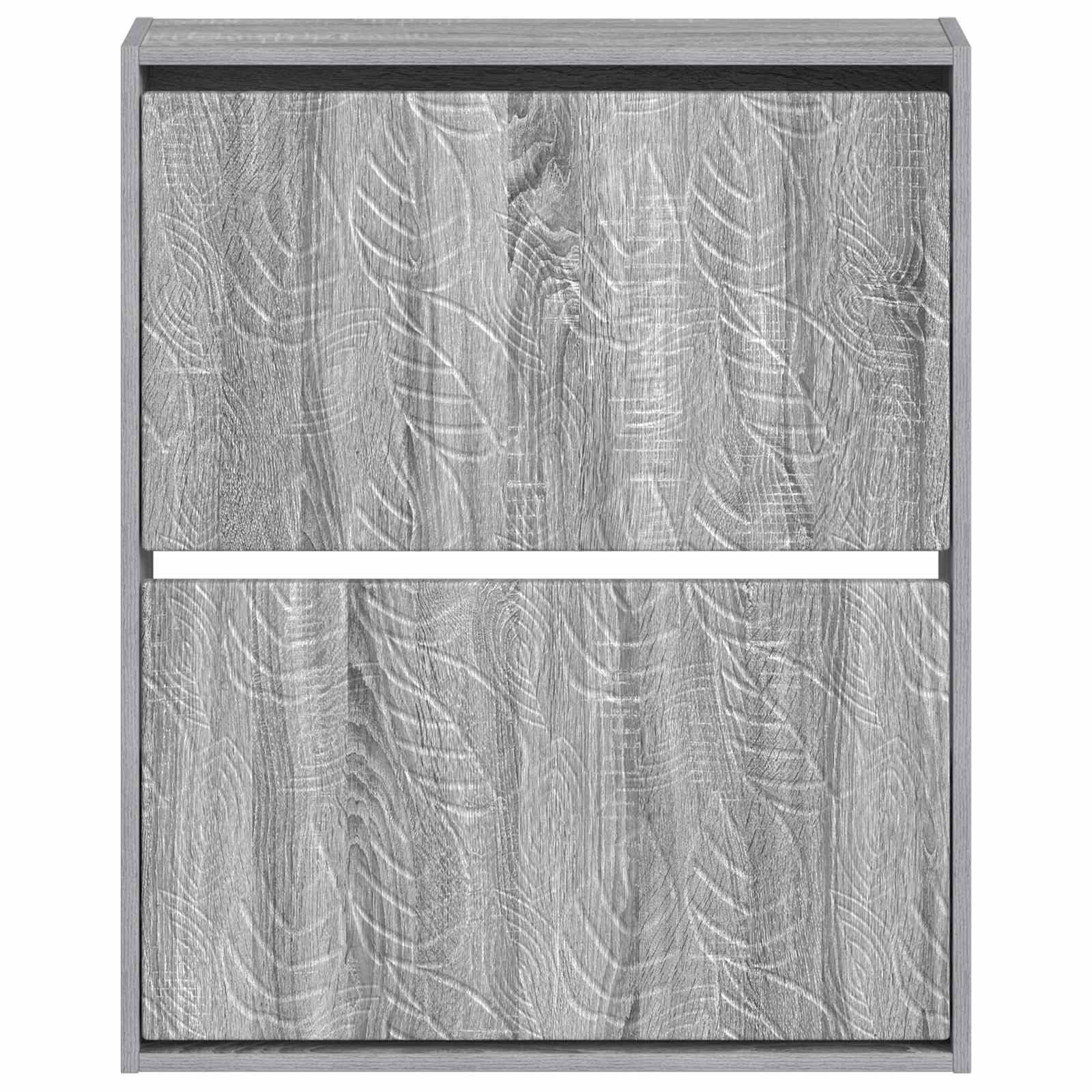 Wandgemonteerde Schoenkast DELFT 71 x 17 x 86 cm Bewerkt hout