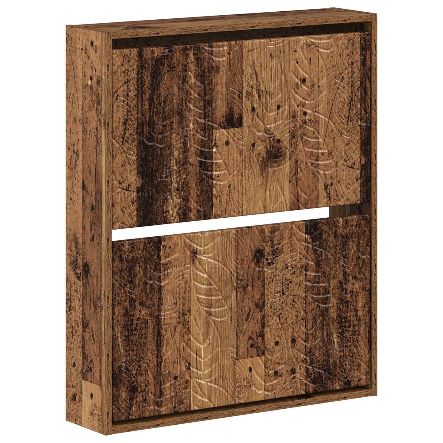 Wandgemonteerde Schoenkast DELFT 71 x 17 x 86 cm Bewerkt hout