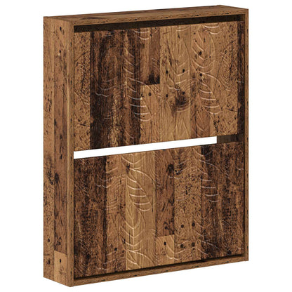 Wandgemonteerde Schoenkast DELFT 71 x 17 x 86 cm Bewerkt hout
