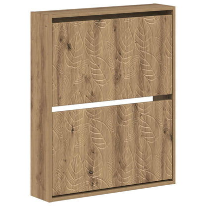 Wandgemonteerde Schoenkast DELFT 71 x 17 x 86 cm Bewerkt hout