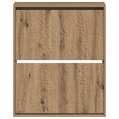 Wandgemonteerde Schoenkast DELFT 71 x 17 x 86 cm Bewerkt hout