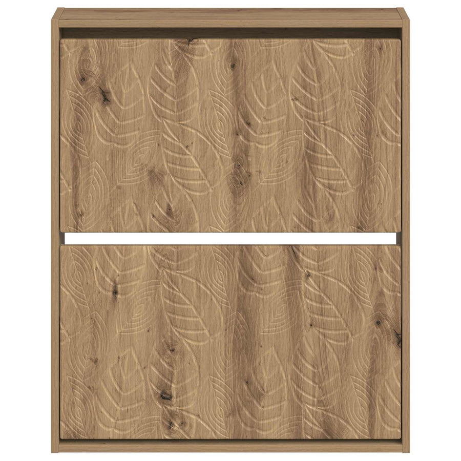 Wandgemonteerde Schoenkast DELFT 71 x 17 x 86 cm Bewerkt hout