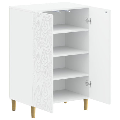 Schoenenkast DELFT 59,5 x 39,5 x 90 cm Bewerkt hout Wit