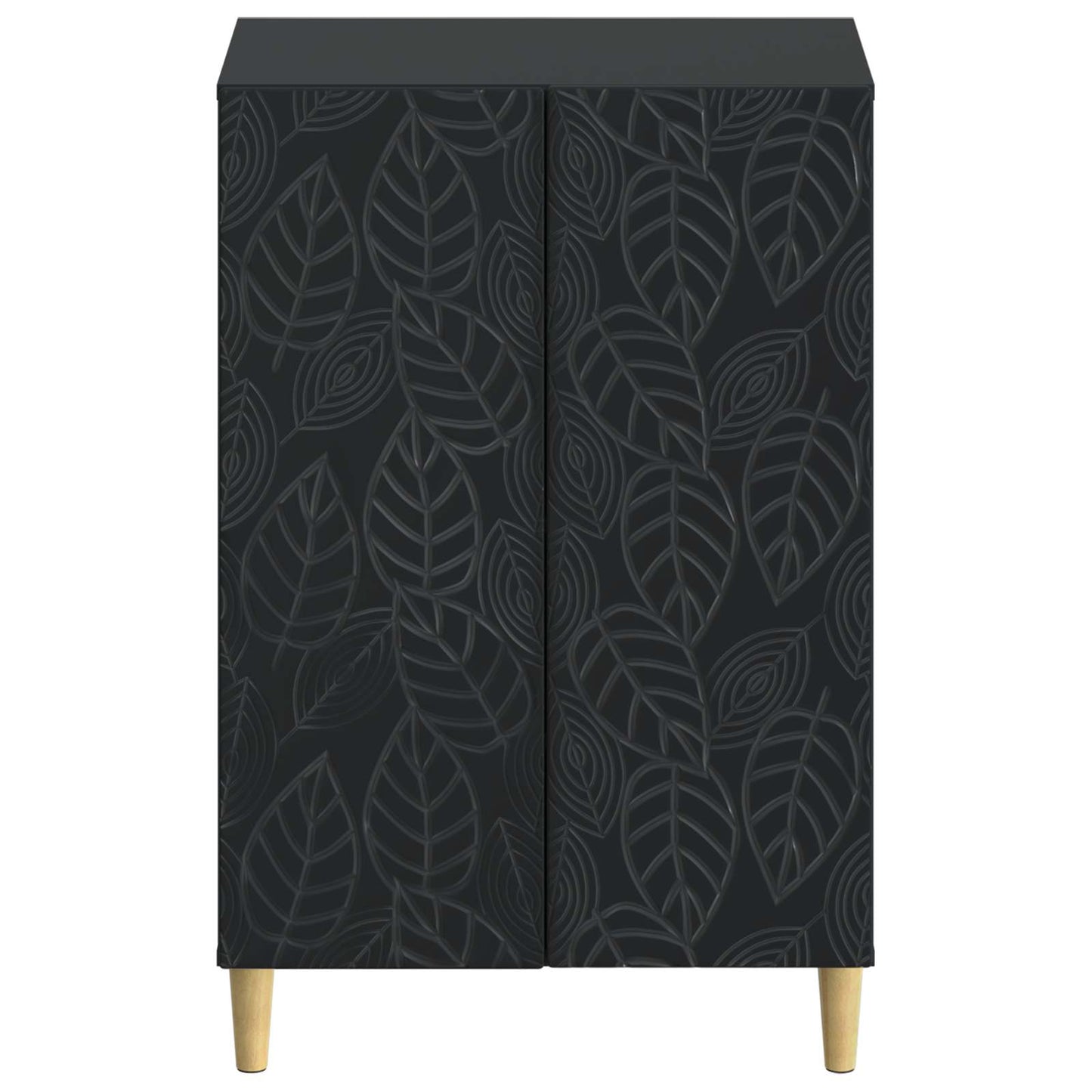 Schoenenkast DELFT 59,5 x 39,5 x 90 cm Bewerkt hout Zwart