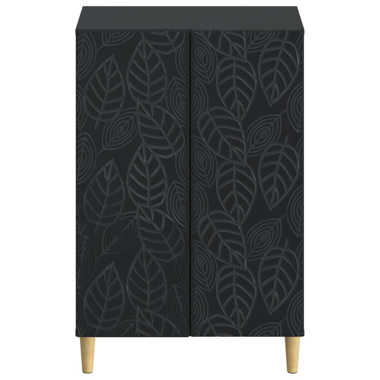 Schoenenkast DELFT 59,5 x 39,5 x 90 cm Bewerkt hout Zwart