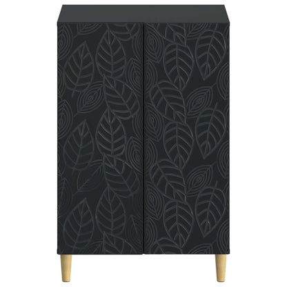 Schoenenkast DELFT 59,5 x 39,5 x 90 cm Bewerkt hout Zwart