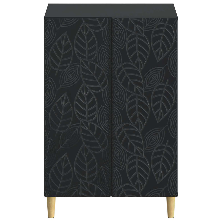 Schoenenkast DELFT 59,5 x 39,5 x 90 cm Bewerkt hout Zwart