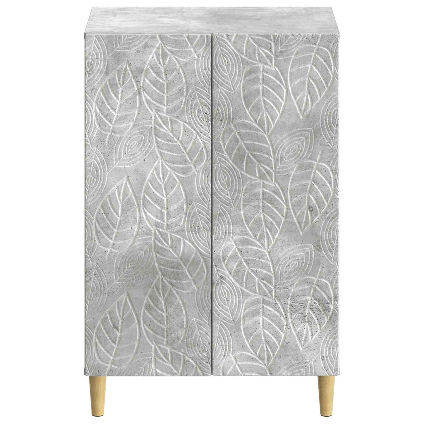 Schoenenkast DELFT 59,5 x 39,5 x 90 cm Bewerkt hout Betongrijs