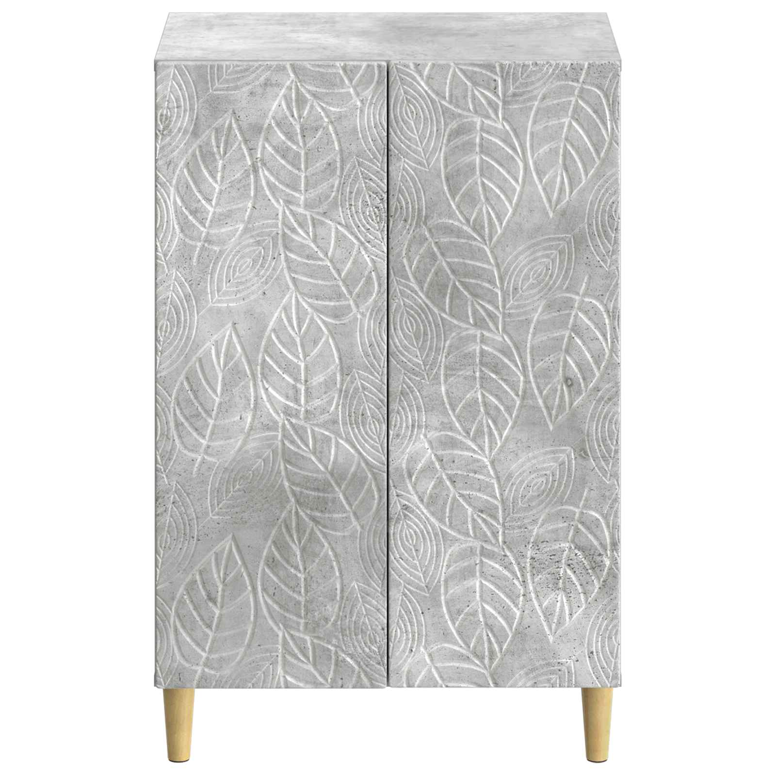 Schoenenkast DELFT 59,5 x 39,5 x 90 cm Bewerkt hout Betongrijs