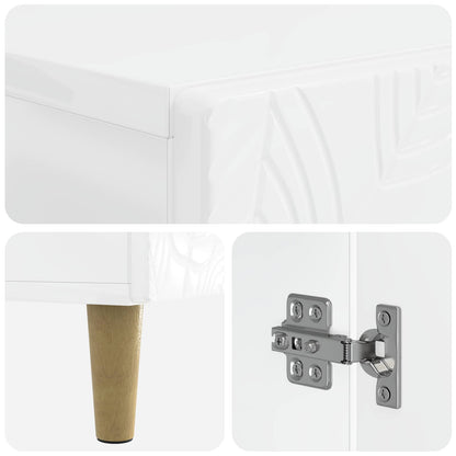 Schoenenkast DELFT 59,5 x 39,5 x 90 cm Bewerkt hout