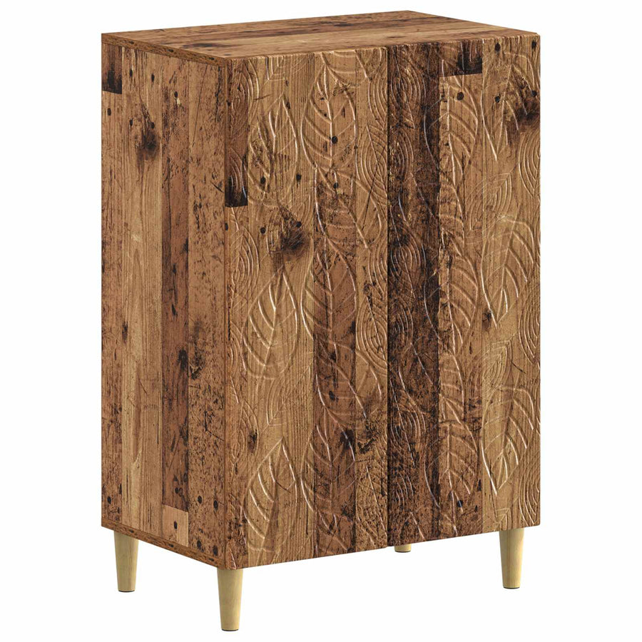 Schoenenkast DELFT 59,5 x 39,5 x 90 cm Bewerkt hout Oud hout