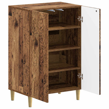 Schoenenkast DELFT 59,5 x 39,5 x 90 cm Bewerkt hout Oud hout