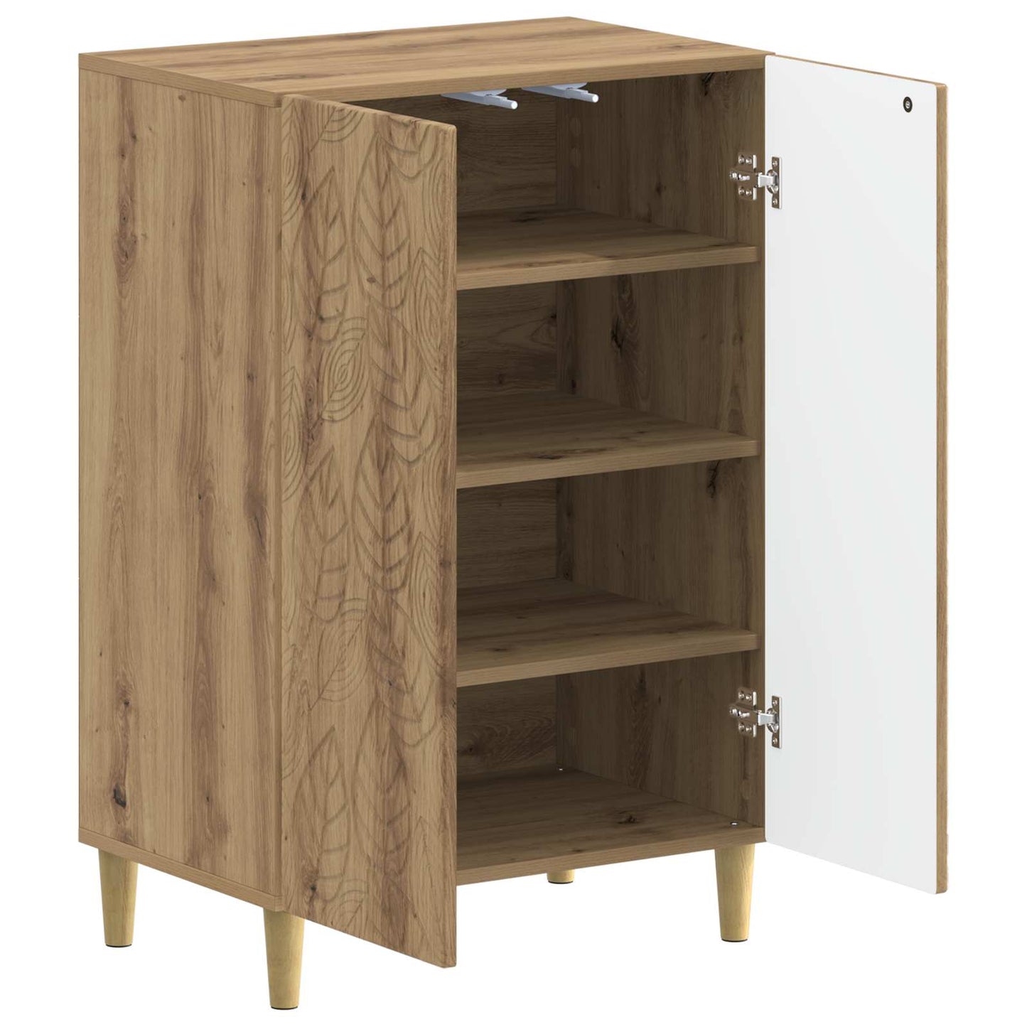 Schoenenkast DELFT 59,5 x 39,5 x 90 cm Bewerkt hout