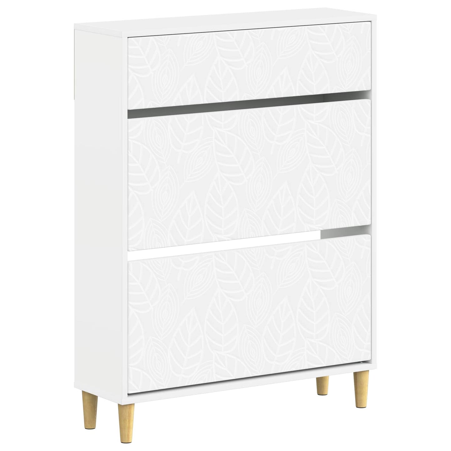 Schoenenkast DELFT 78 x 24 x 103 cm Bewerkt hout Wit