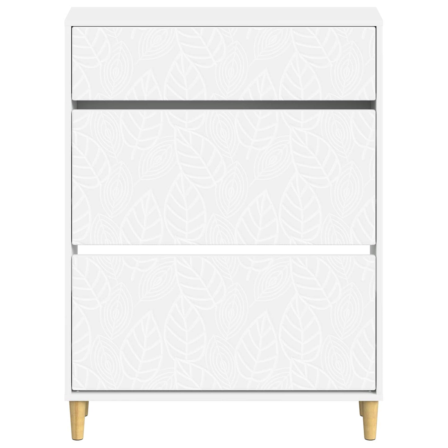 Schoenenkast DELFT 78 x 24 x 103 cm Bewerkt hout Wit