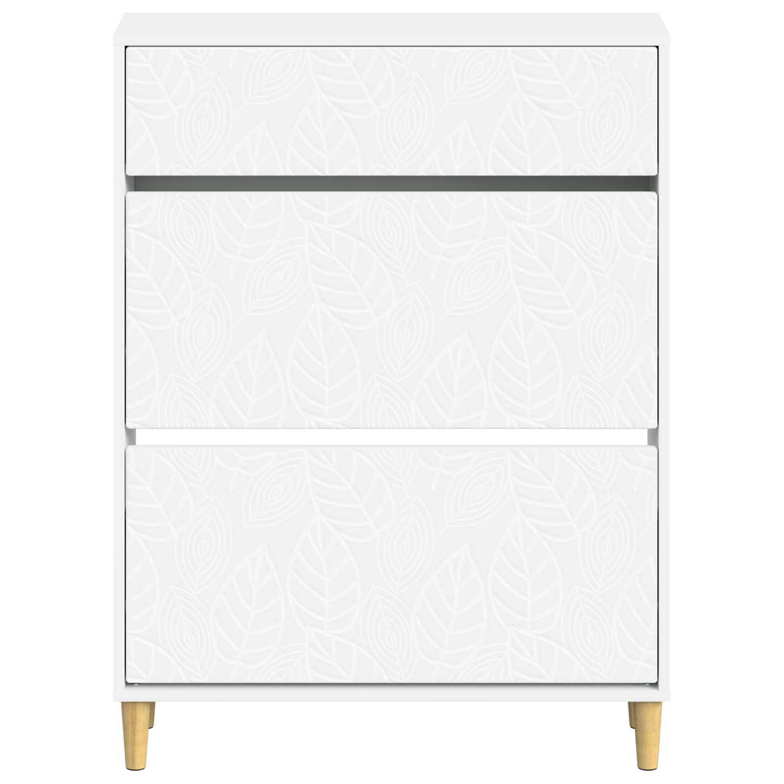 Schoenenkast DELFT 78 x 24 x 103 cm Bewerkt hout Wit