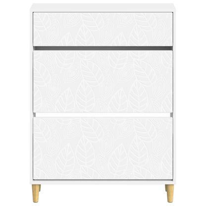 Schoenenkast DELFT 78 x 24 x 103 cm Bewerkt hout Wit