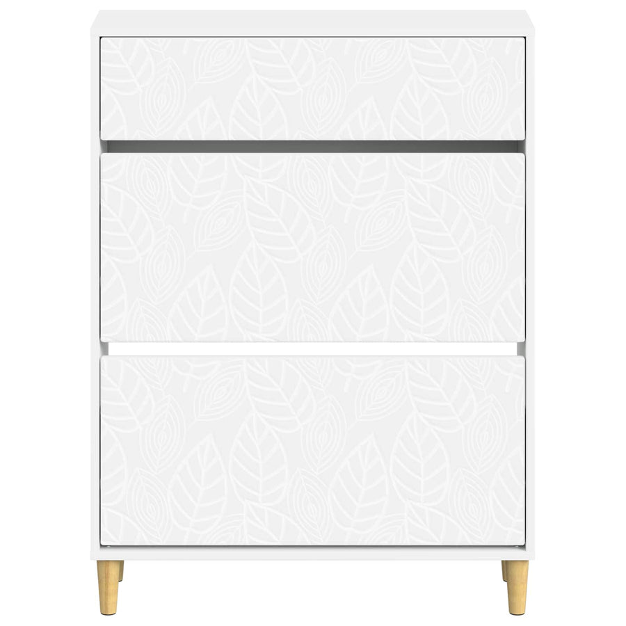 Schoenenkast DELFT 78 x 24 x 103 cm Bewerkt hout Wit