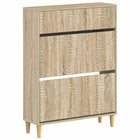 Schoenenkast 78x24x103 cm bewerkt hout Sonoma Eiken