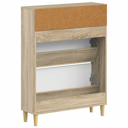 Schoenenkast DELFT 78 x 24 x 103 cm Bewerkt hout Sonoma Eiken