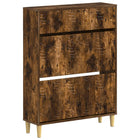 Schoenenkast DELFT 78 x 24 x 103 cm Bewerkt hout Gerookt eiken