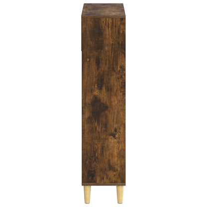 Schoenenkast DELFT 78 x 24 x 103 cm Bewerkt hout Gerookt eiken