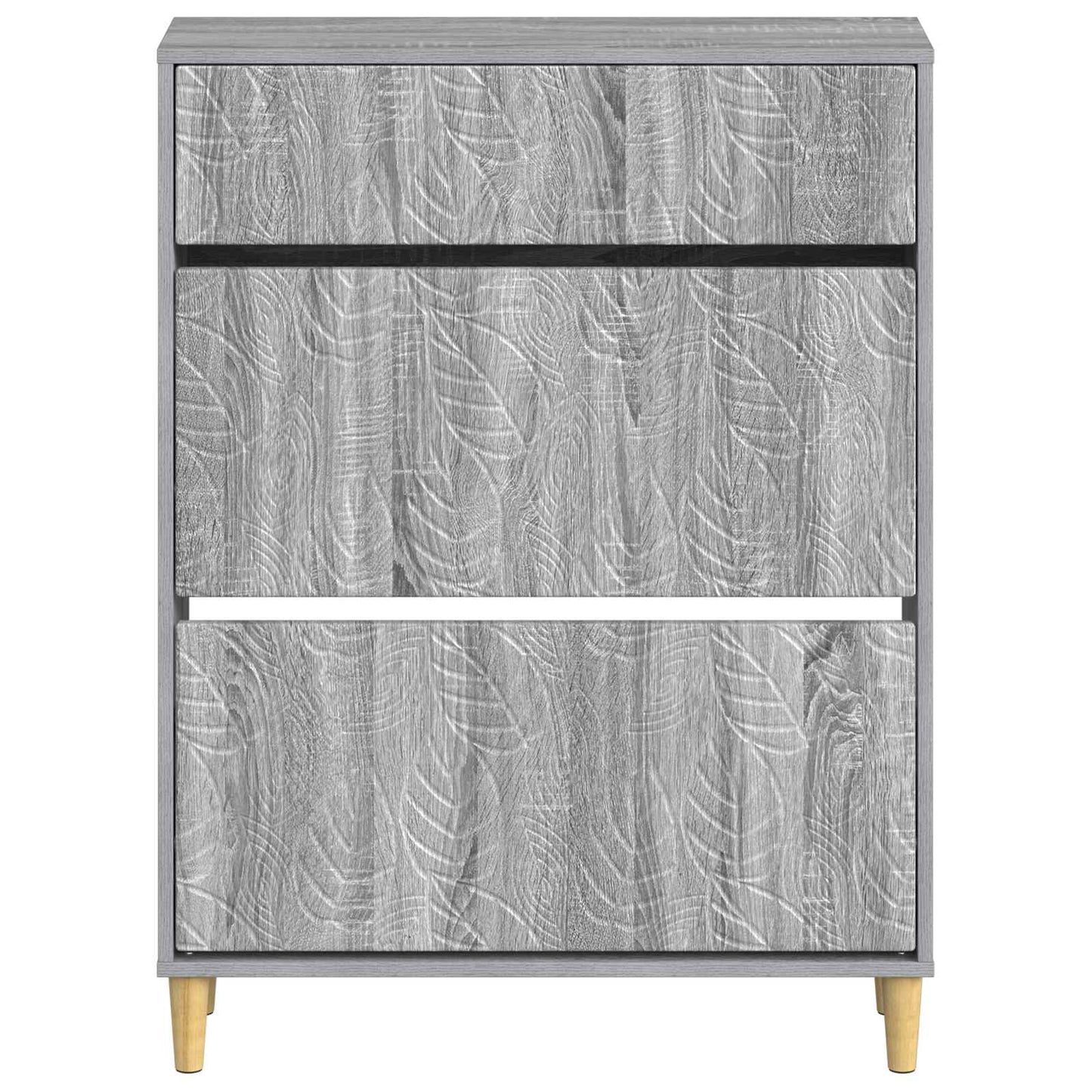 Schoenenkast DELFT 78 x 24 x 103 cm Bewerkt hout Grijs Sonoma