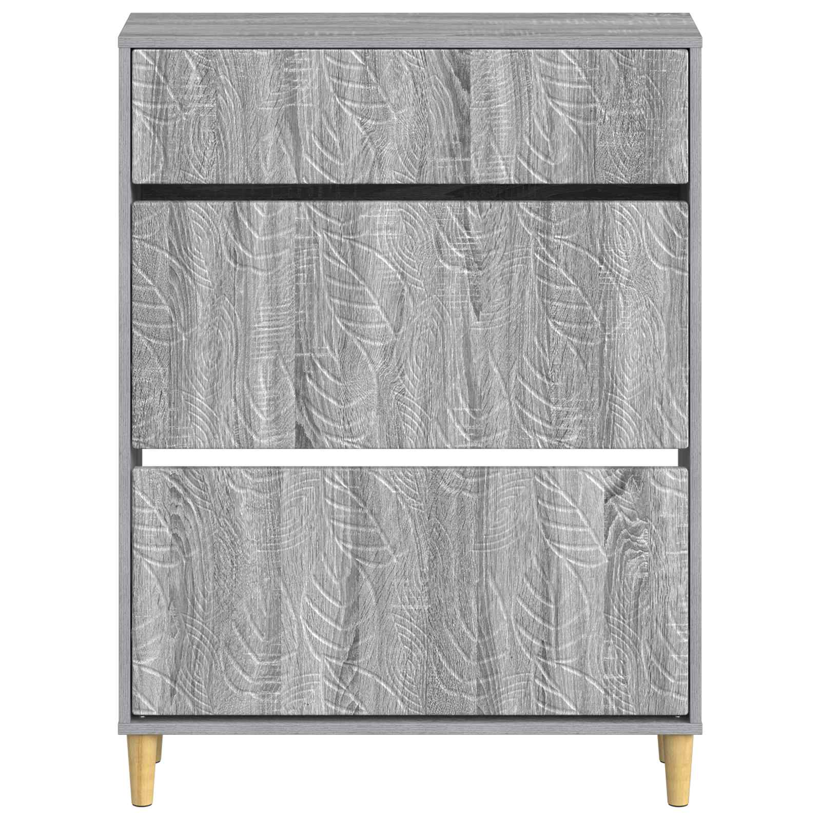 Schoenenkast DELFT 78 x 24 x 103 cm Bewerkt hout Grijs Sonoma
