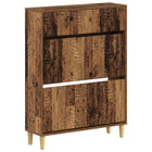 Schoenenkast 78x24x103 cm oud hout