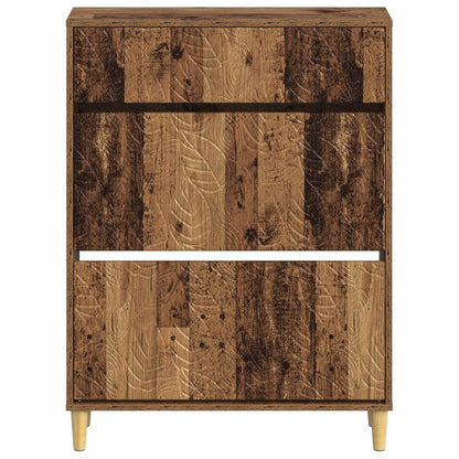 Schoenenkast DELFT 78 x 24 x 103 cm Bewerkt hout Oud hout