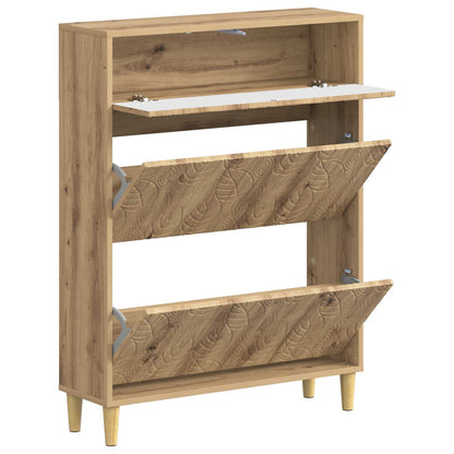 Schoenenkast DELFT 78 x 24 x 103 cm Bewerkt hout